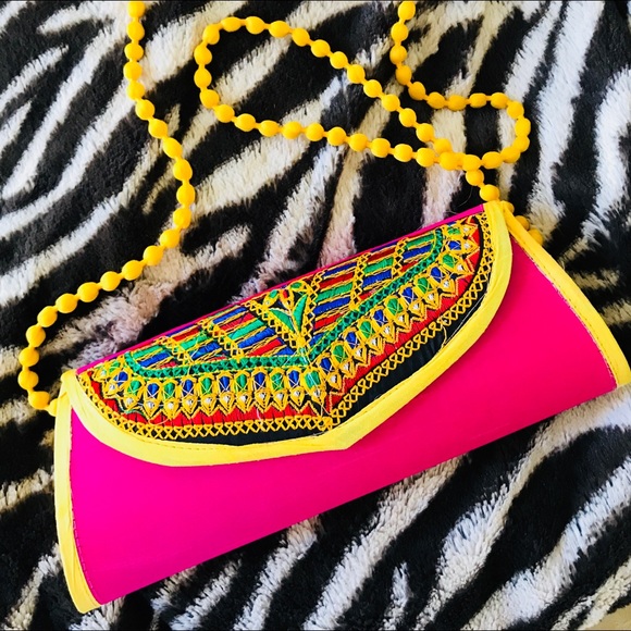 Beautiful Boho Indian Embroidered Evening BAG - Picture 1 of 8